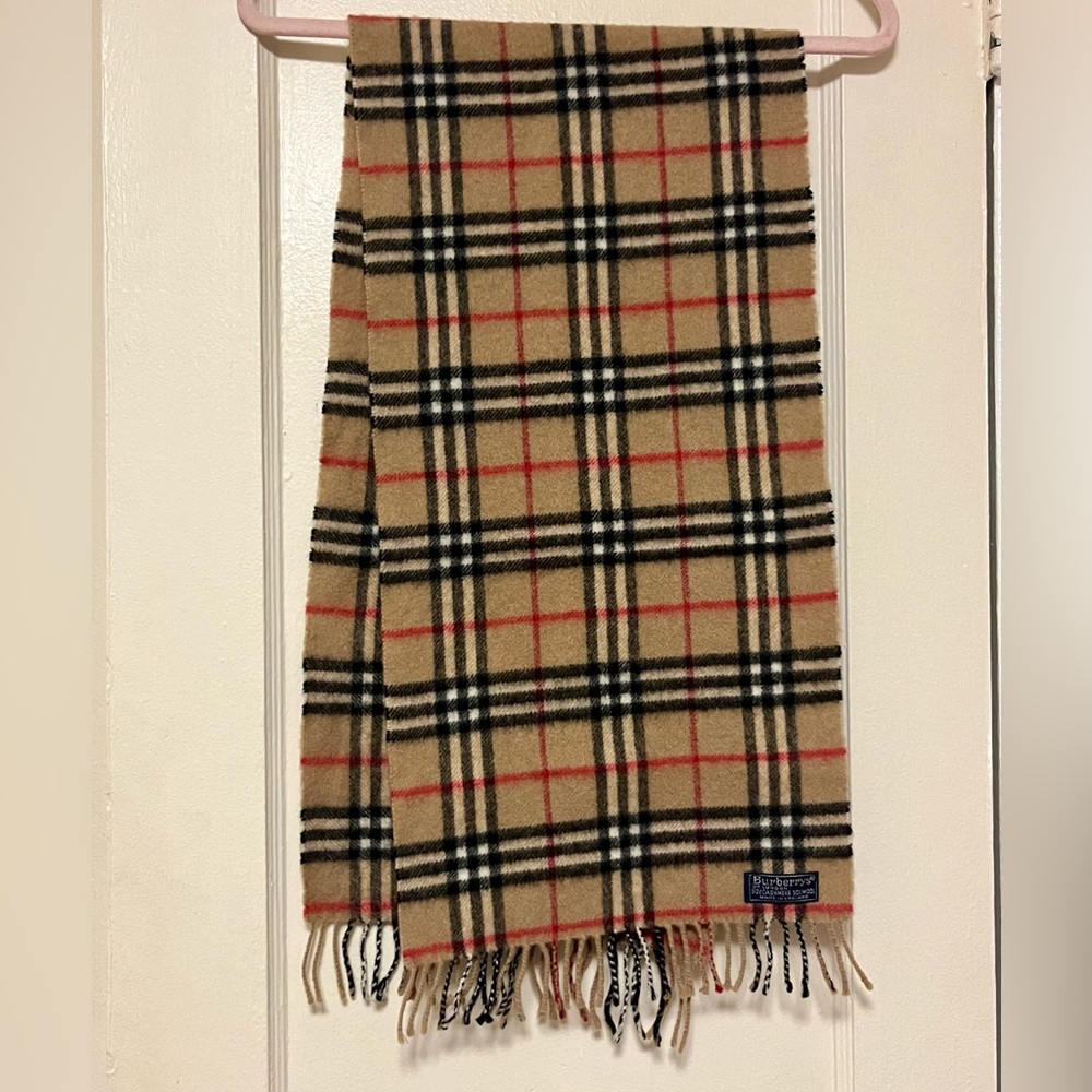 Vintage Burberry London Check Scarf
